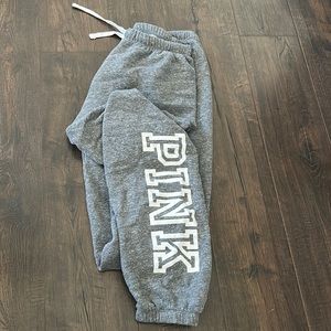 PINK grey sweatpants